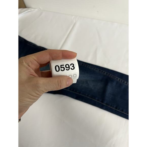 Pilcro and the Letterpress Jeans Womens 27 Blue Denim Stet Ankle Split Mid Rise - Picture 11 of 11